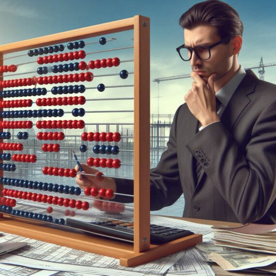 A manager trying to make sense of his abacus data.